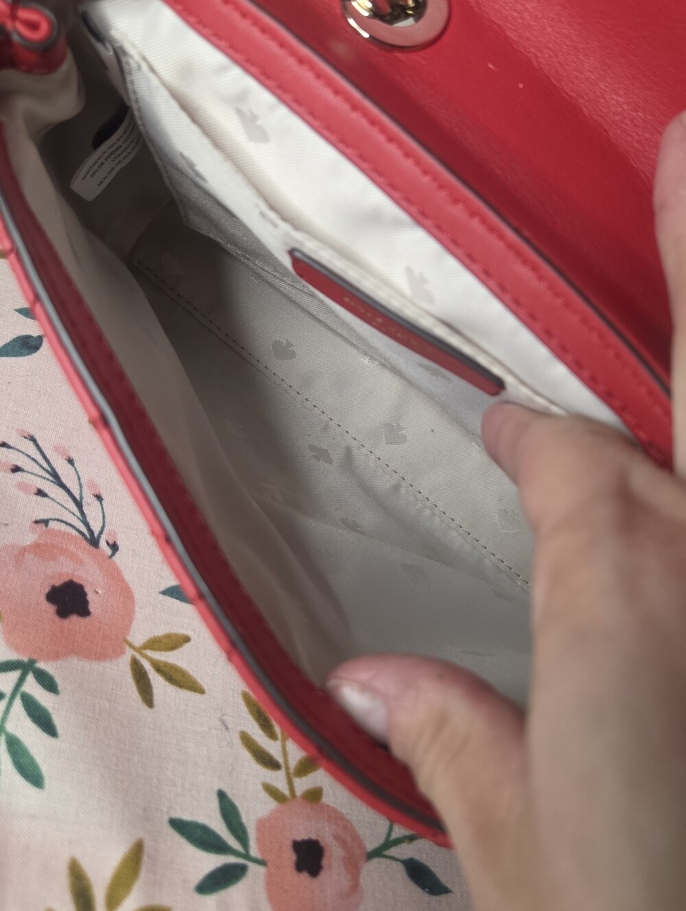 kate spade Quilted Red Chain Shoulder Bag - Picture 7 of 9